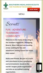 southern highlands scouts mobile site