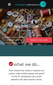 michele's alterations mobile site