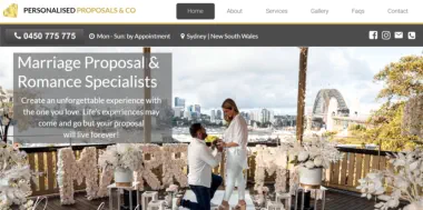 Personalised proposals & Co desktop site