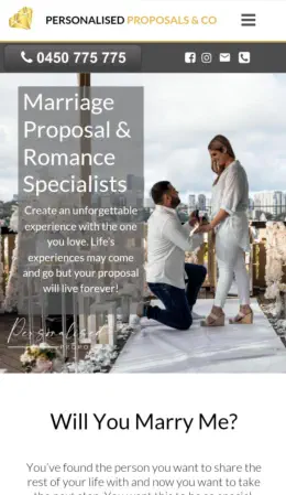 Personalised proposals & Co desktop site m