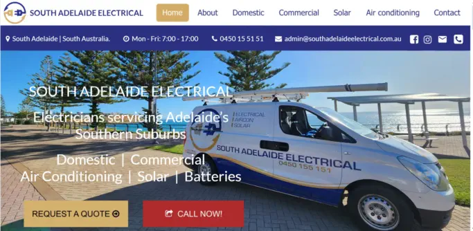 South Adelaide Electrical desktop site